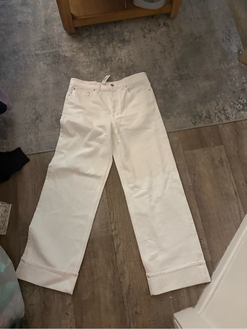 Madewell White Straight-Leg Jeans